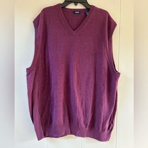 Men’s IZOD Big and Tall Fine Gauge V-Neck Sweater Vest